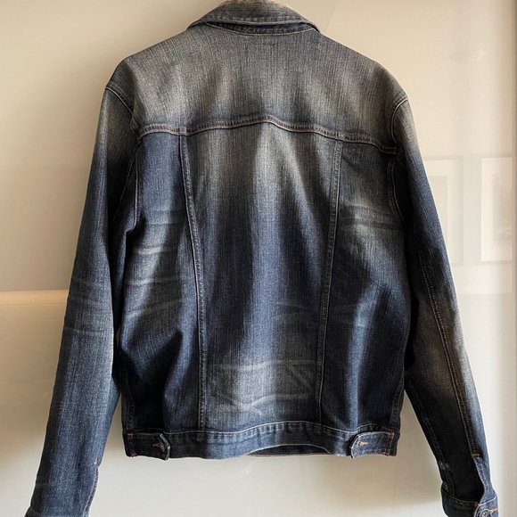 Hudson "Broc" Light Wash Distressed Denim Jacket - Picture 2 of 2